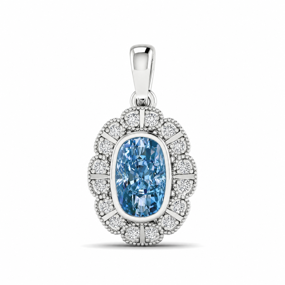 Blue Diamond Pendant