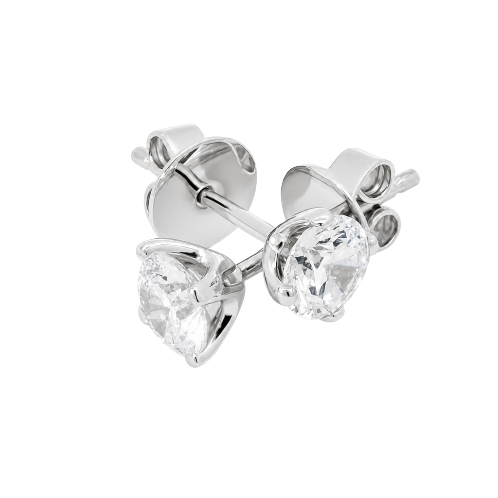 Modern Moissanite Studs