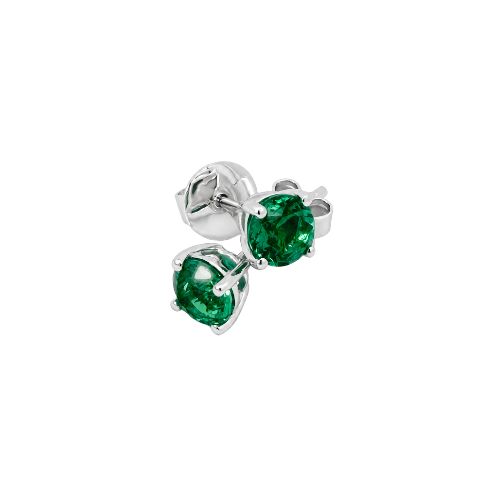 Classic Emerald Studs