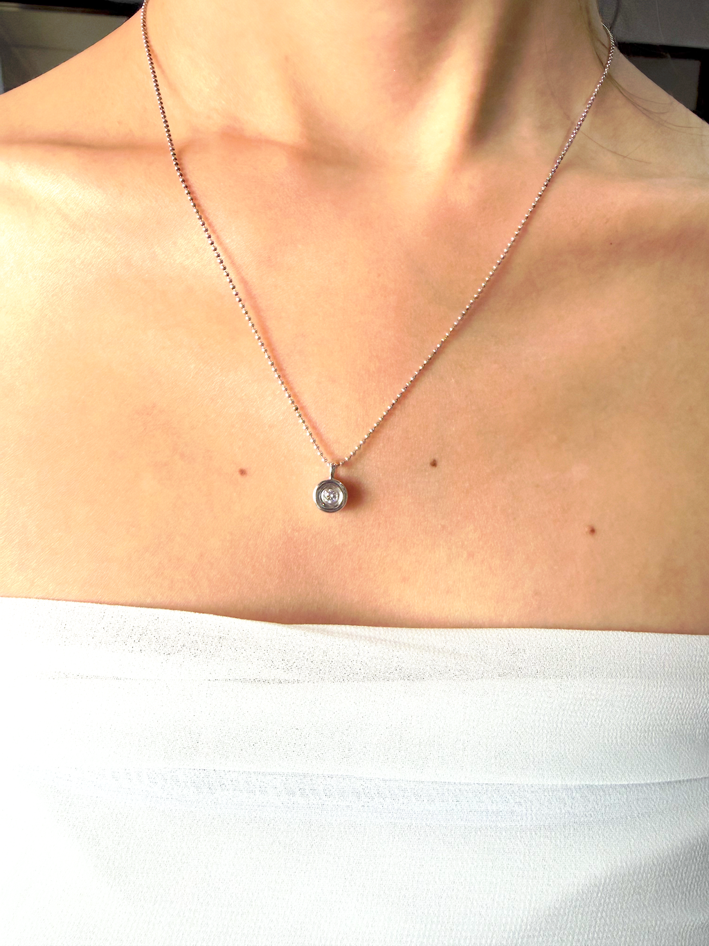 Bezel Diamond Pendant