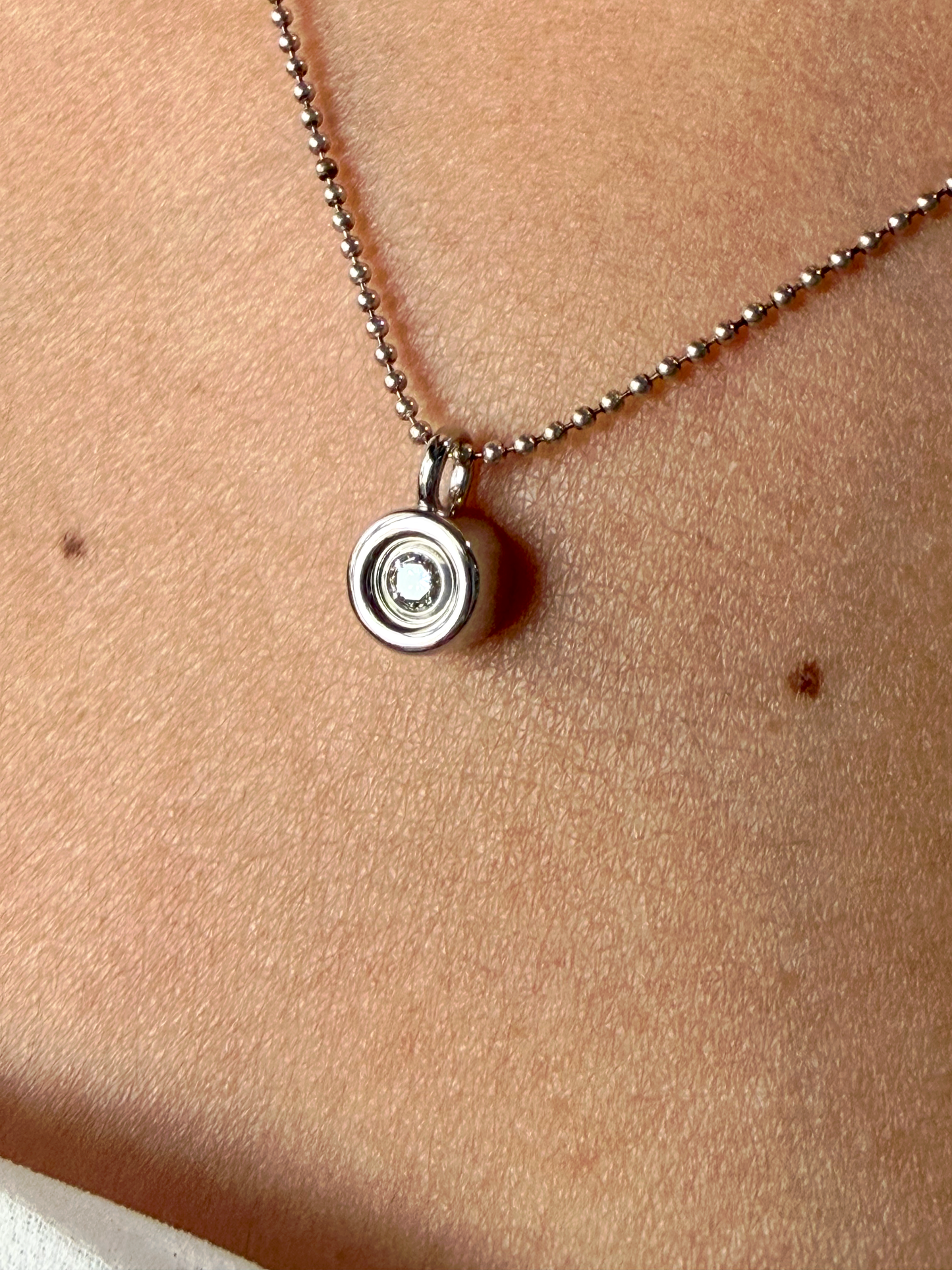 Bezel Diamond Pendant