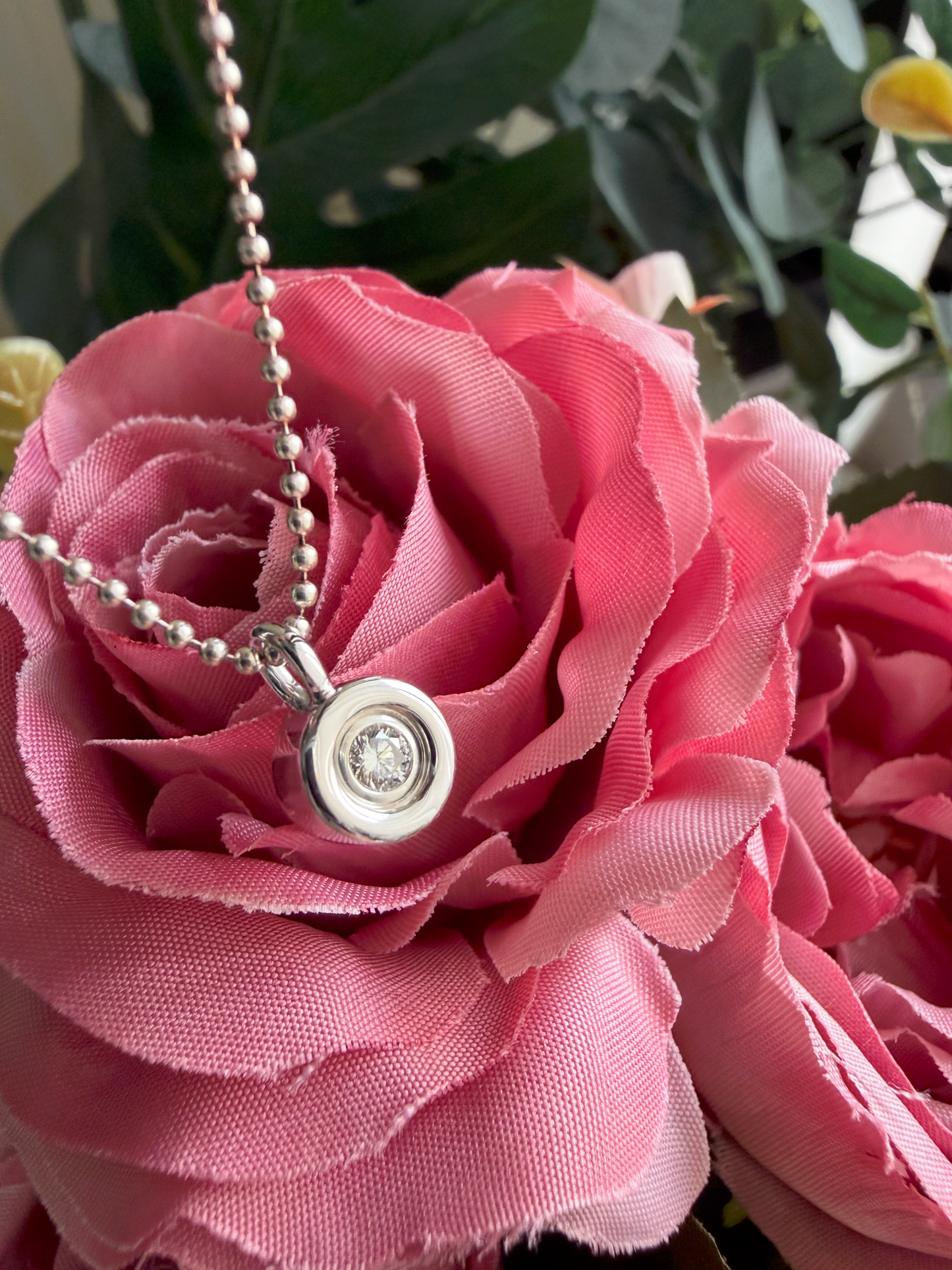Bezel Diamond Pendant