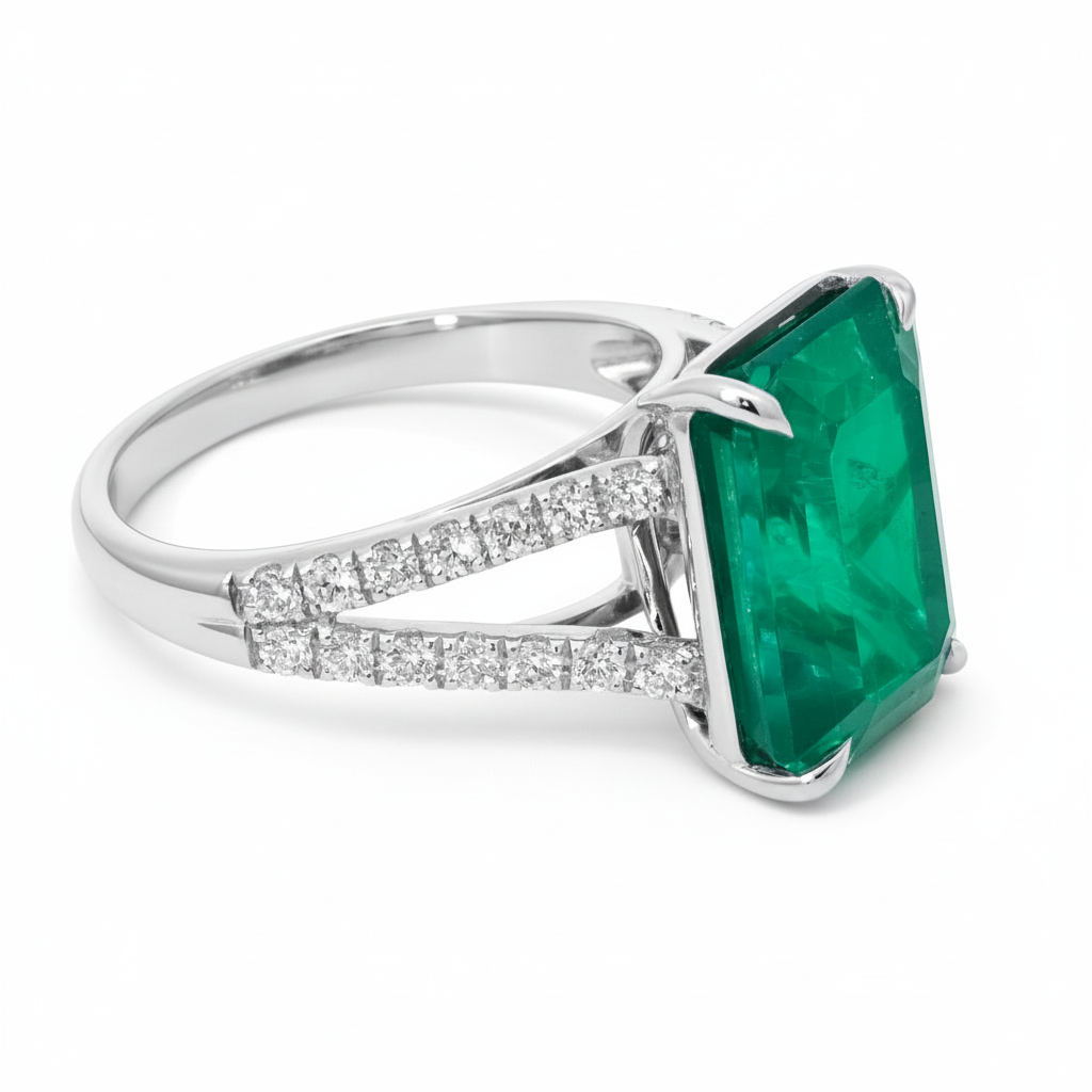 Statement Emerald Cocktail Ring