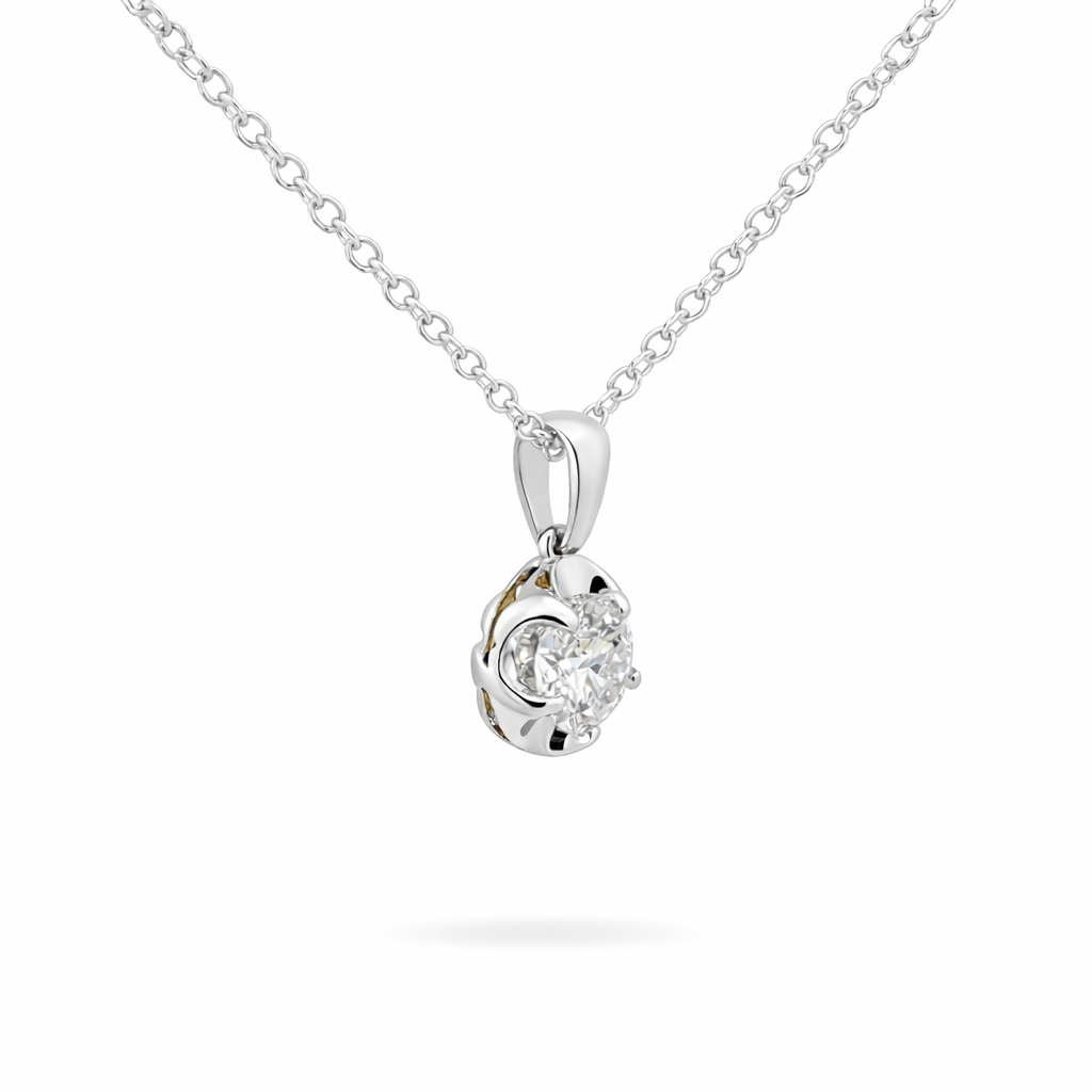Round Moissanite Pendant