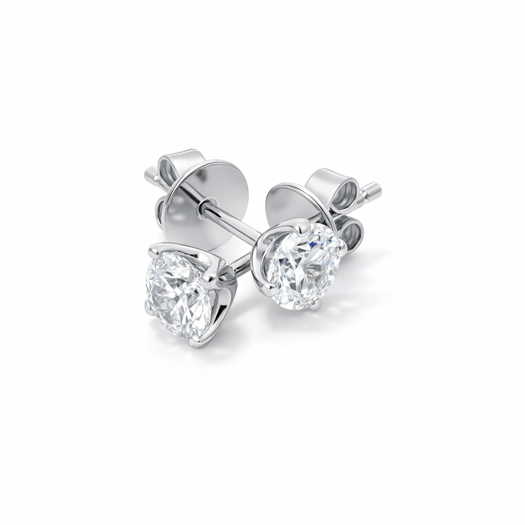Modern Moissanite Studs