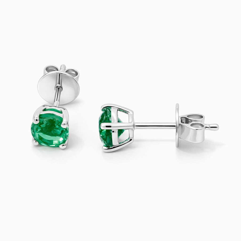 Classic Emerald Studs