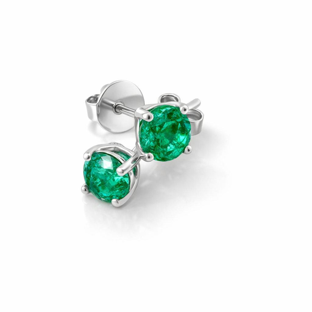 Classic Emerald Studs
