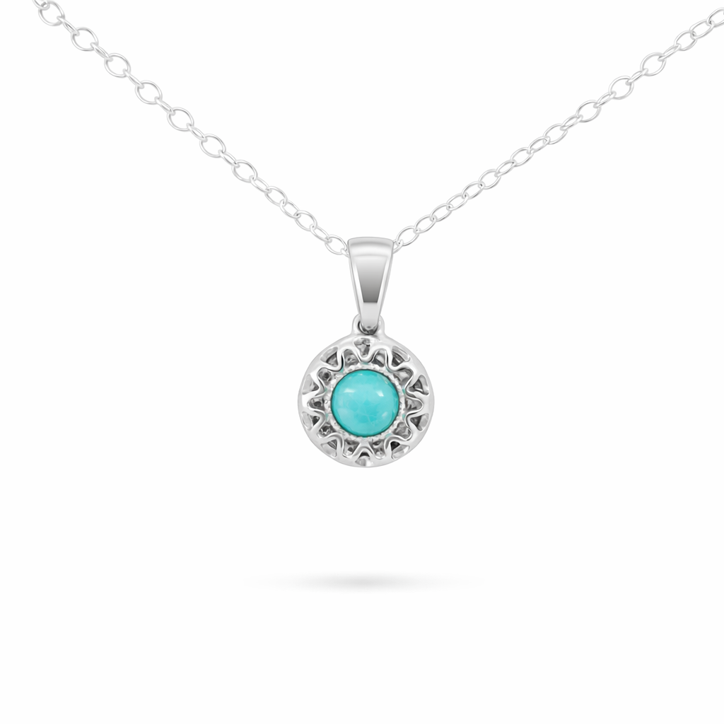 Round Emerald Pendant
