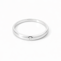 Delicate Bezel Diamond Band