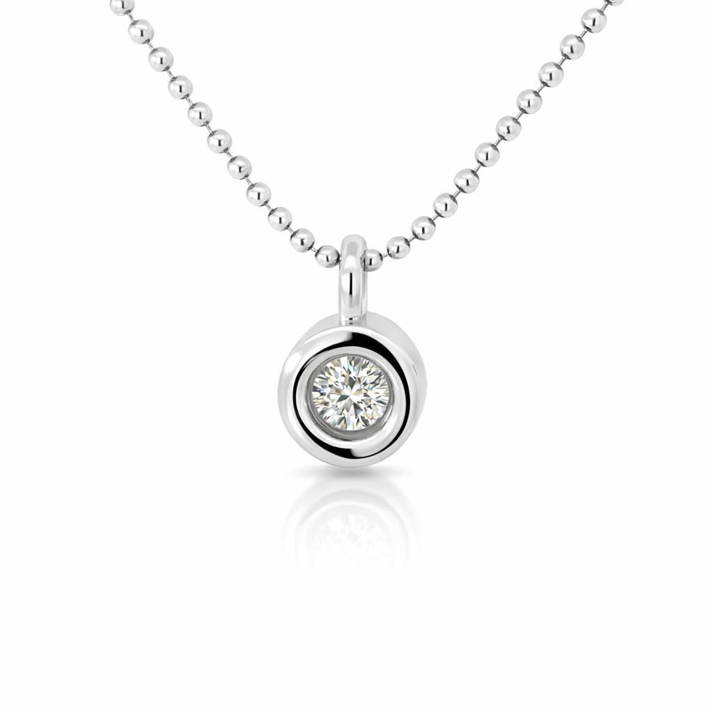 Bezel Diamond Pendant