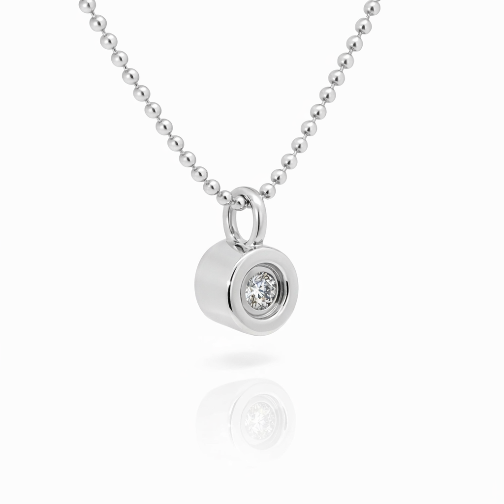 Bezel Diamond Pendant