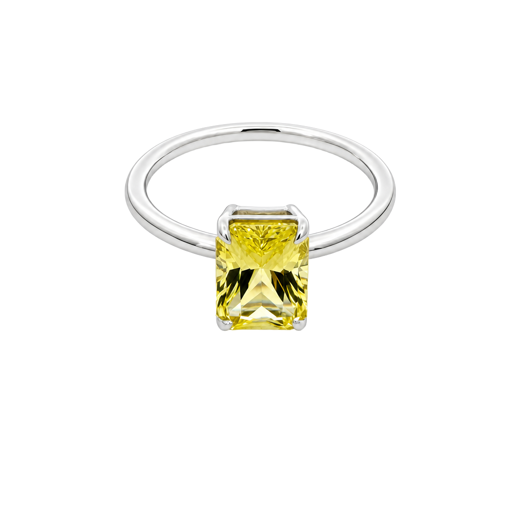 2.00ct Radiant Yellow Sapphire Ring