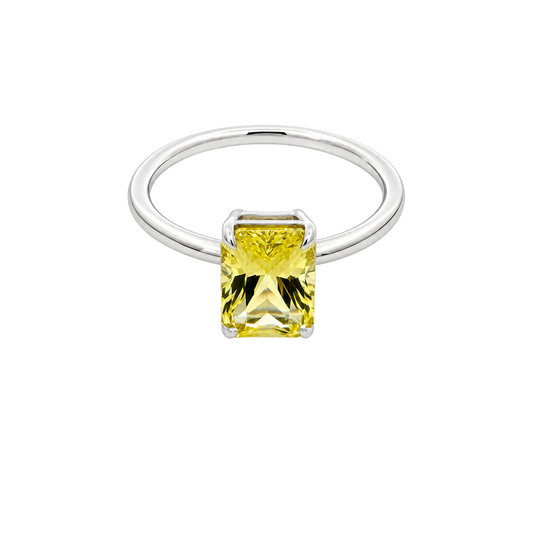 2.00ct Radiant Yellow Sapphire Ring