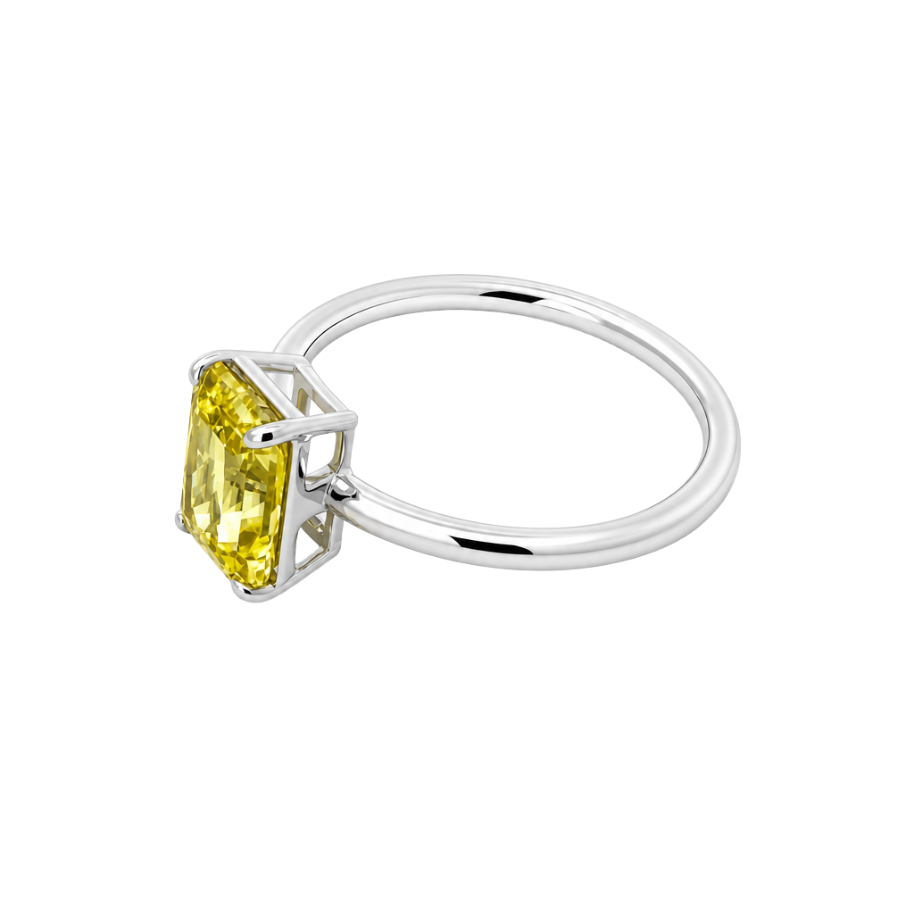 2.00ct Radiant Yellow Sapphire Ring