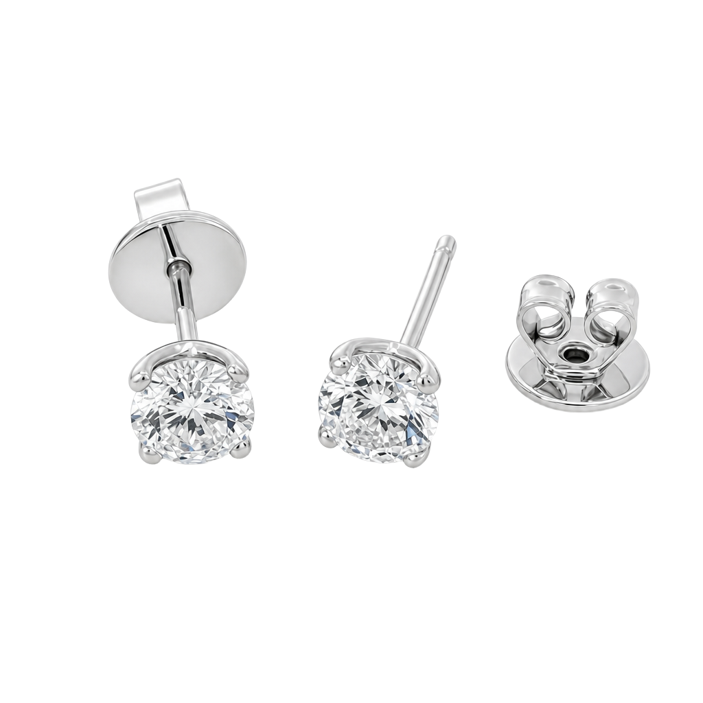 Modern Moissanite Studs