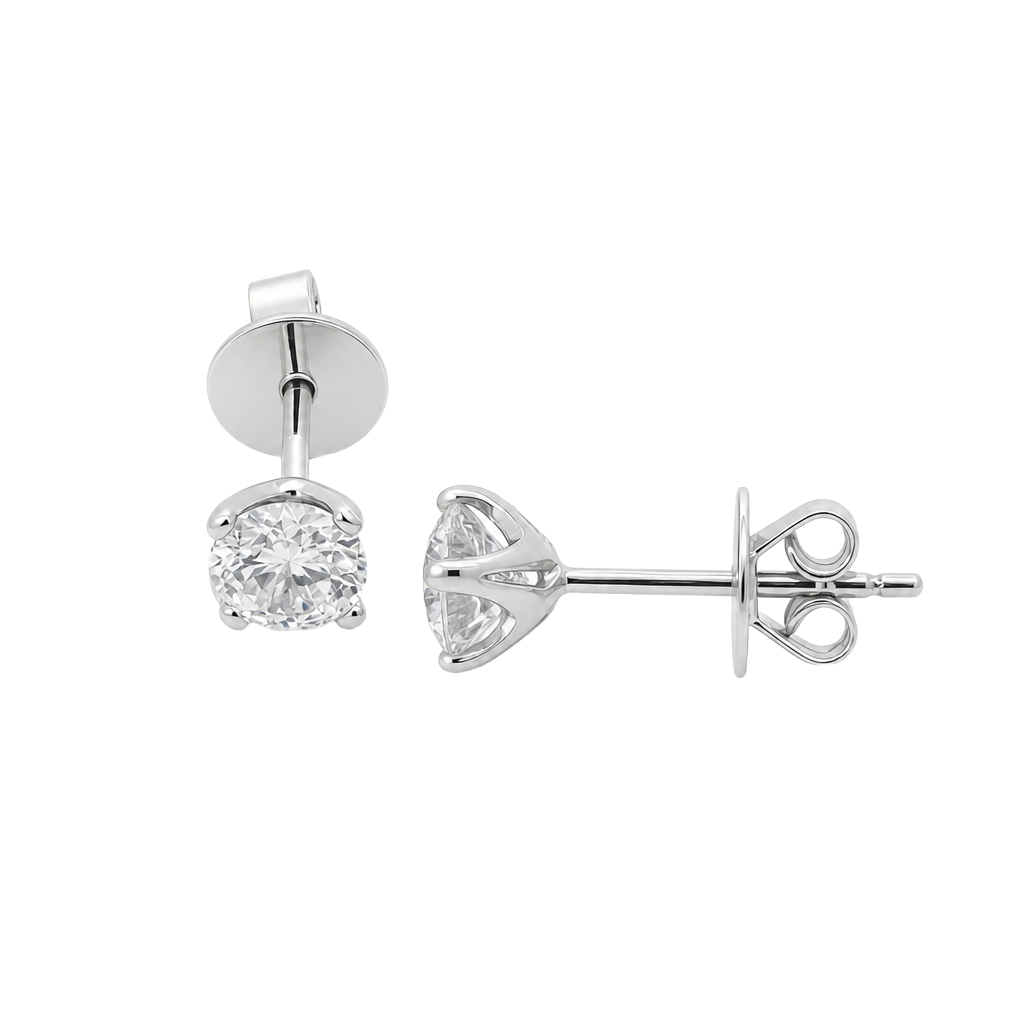 Modern Moissanite Studs