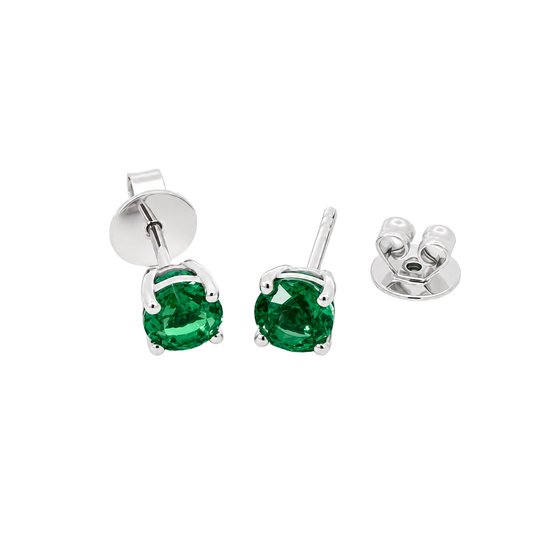 Classic Emerald Studs