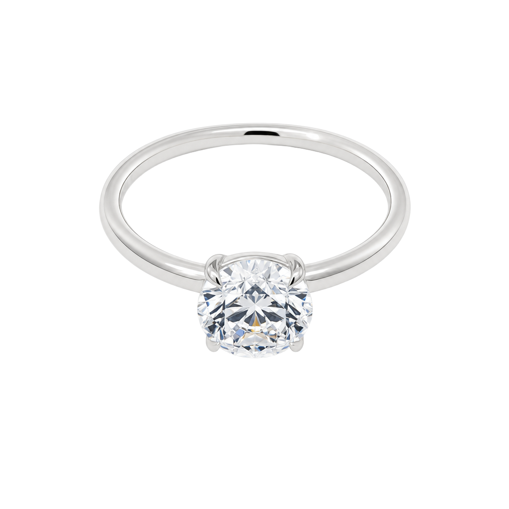 Floating Halo 1 Carat Round Lab Grown Diamond Ring